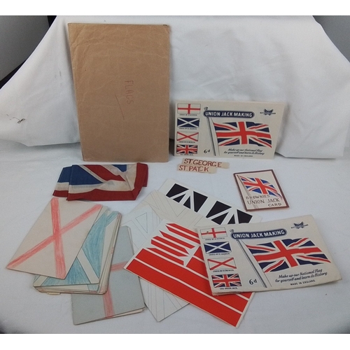 ‘Union Jack Making’ paper set, made in England, with printed ...