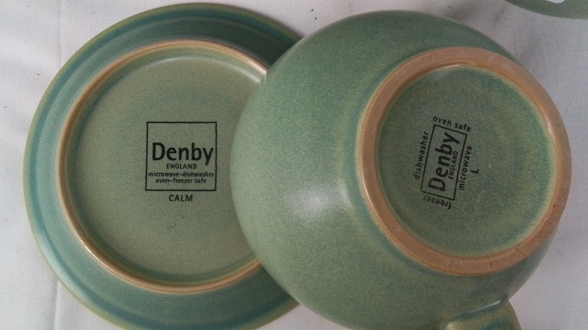 A set of Denby stoneware table wares in the ‘Calm’ pattern, England ...