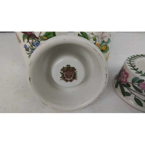 101 - A group of Portmeirion ‘The Botanic Garden’ earthenware, comprising two lidded canisters and two ope... 