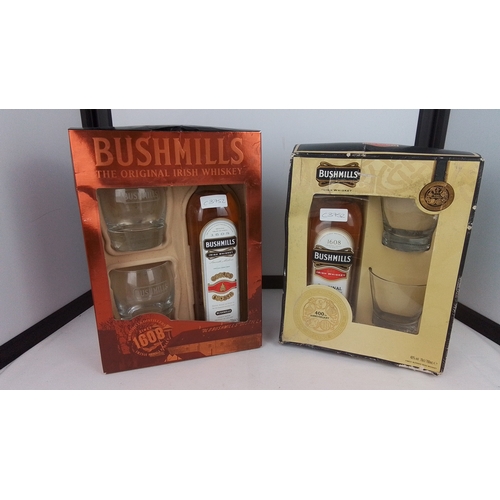 70 - Two Bushmills Irish whiskey presentation gift sets, comprising 'The Original Irish Whiskey 1608' and... 