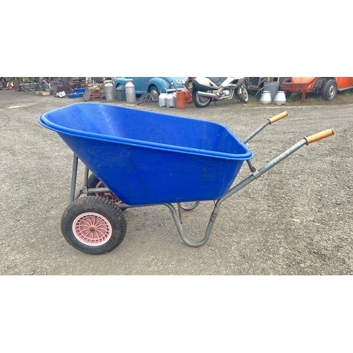 135 - A large wheelbarrow.