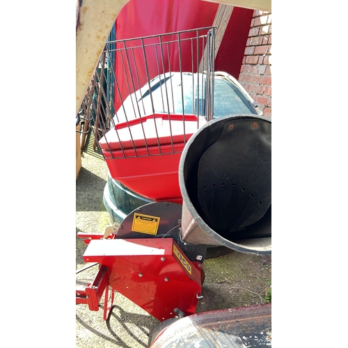 18 - A wood chipper for a ride on lawnmower/ quad.