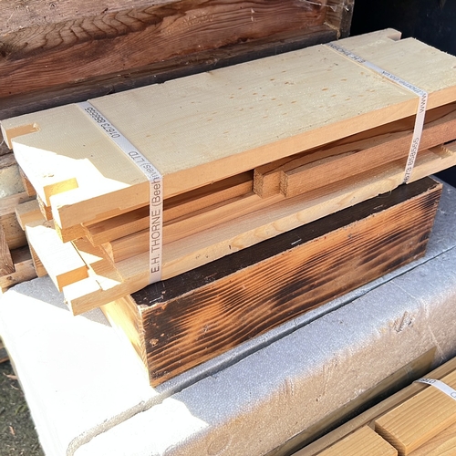 43 - A large collection of bee keeping equipment, to include Hives & more.