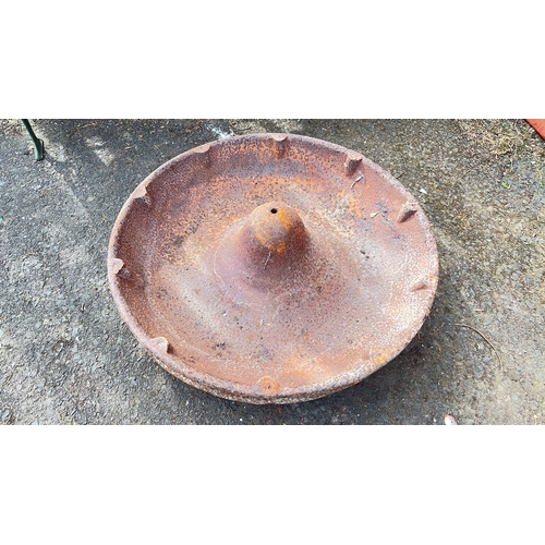 55 - A cast iron 'Mexican Hat' pig trough.