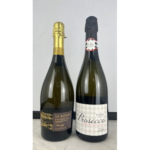 164 - 2 bottles of Prosecco, to include Extra Dry, 75cl, alc 11% vol & Plaza Centro Prosecco DOC Brut, 75c... 