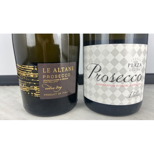 164 - 2 bottles of Prosecco, to include Extra Dry, 75cl, alc 11% vol & Plaza Centro Prosecco DOC Brut, 75c... 