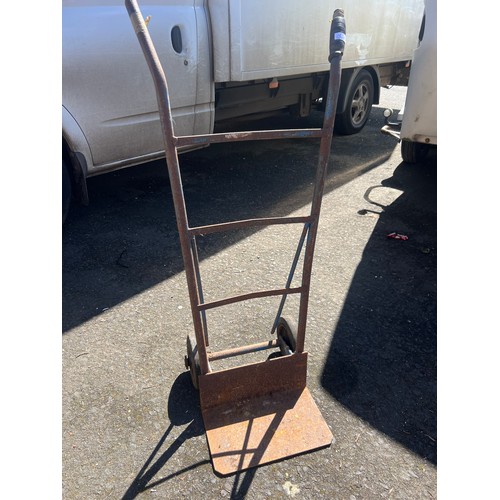 37 - A vintage hand truck.