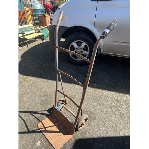 37 - A vintage hand truck.