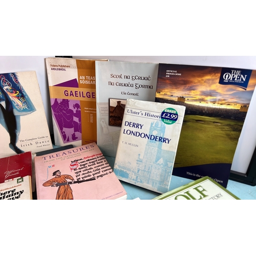 A collection of Irish interest books and ephemera, including Belfast ...