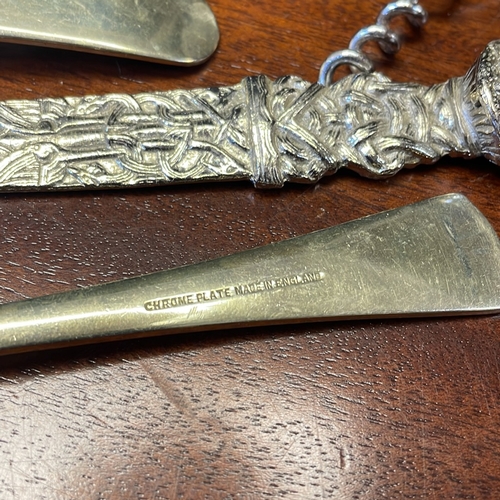 35 - A quantity of silver plate flatware and table accessories, including serving spoons, forks, butter k... 