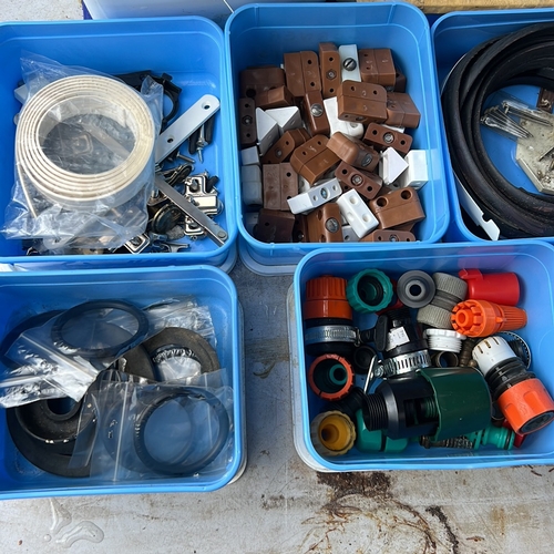 45 - A mixed lot of workshop and DIY sundries, including assorted wire and cable, rubber seals and washer... 