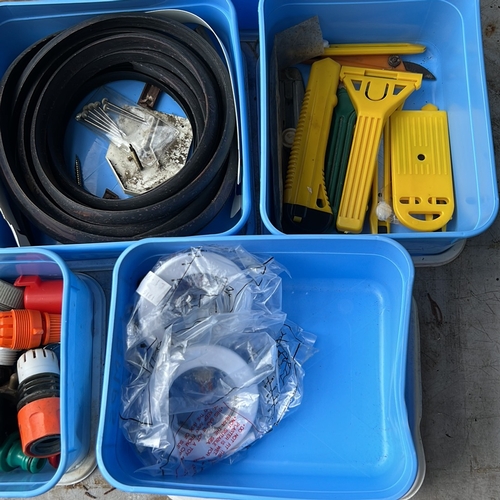 45 - A mixed lot of workshop and DIY sundries, including assorted wire and cable, rubber seals and washer... 