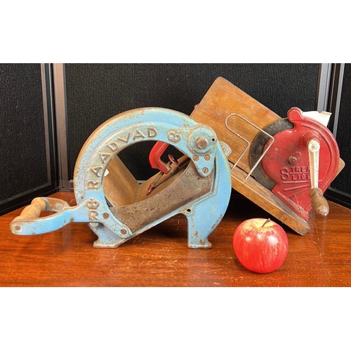 Raadvad cast-iron lever-operated bread slicer with wooden handle ...