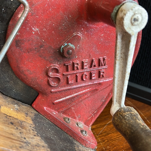Raadvad cast-iron lever-operated bread slicer with wooden handle ...