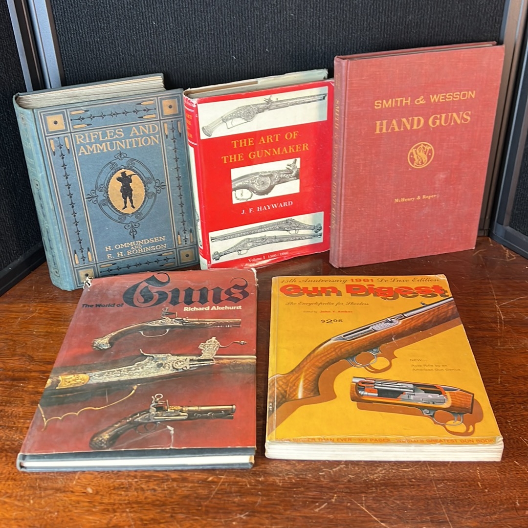 Five firearms reference books: Ommundsen and Robinson’s Rifles and ...