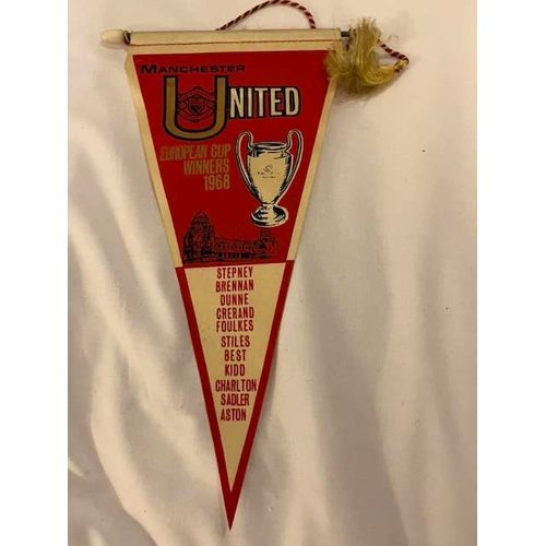 16 - Manchester United 1968 European champions Pennant