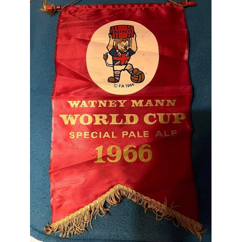 1966 Watney Mann Brewery World Cup Pennant, Special Pale Ale Edition.