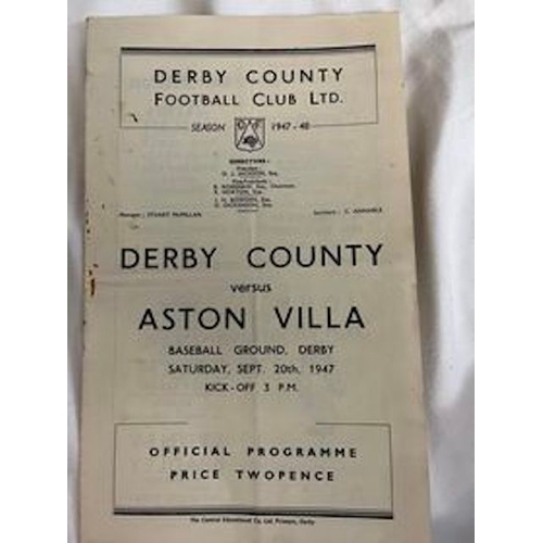 208 - 1947/48 Derby County v Aston Villa, Rust marks