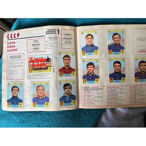 19 - 1970 Mexico World Cup Panini Album, Not complete but has 158 stuck in. Condition is one of the best ... 