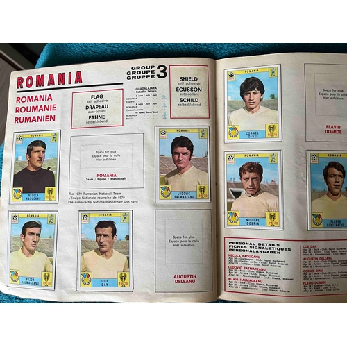 19 - 1970 Mexico World Cup Panini Album, Not complete but has 158 stuck in. Condition is one of the best ... 