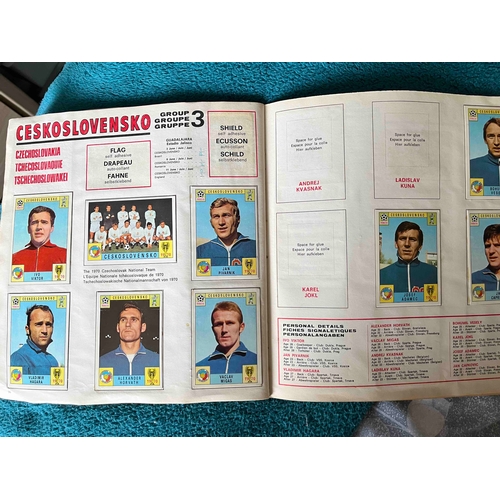 19 - 1970 Mexico World Cup Panini Album, Not complete but has 158 stuck in. Condition is one of the best ... 