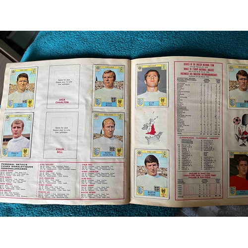 19 - 1970 Mexico World Cup Panini Album, Not complete but has 158 stuck in. Condition is one of the best ... 