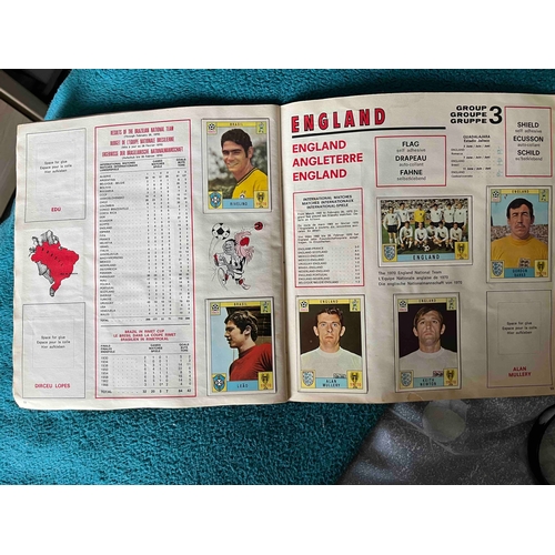 19 - 1970 Mexico World Cup Panini Album, Not complete but has 158 stuck in. Condition is one of the best ... 