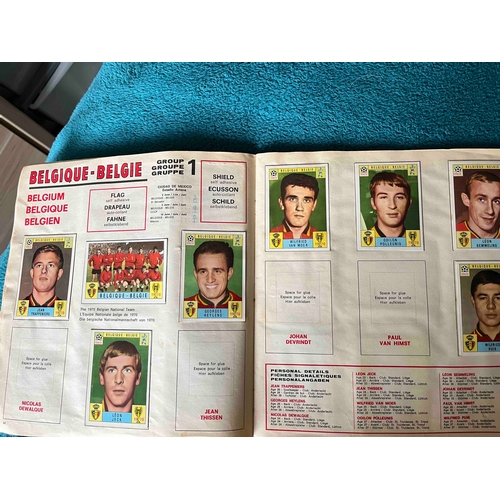 19 - 1970 Mexico World Cup Panini Album, Not complete but has 158 stuck in. Condition is one of the best ... 