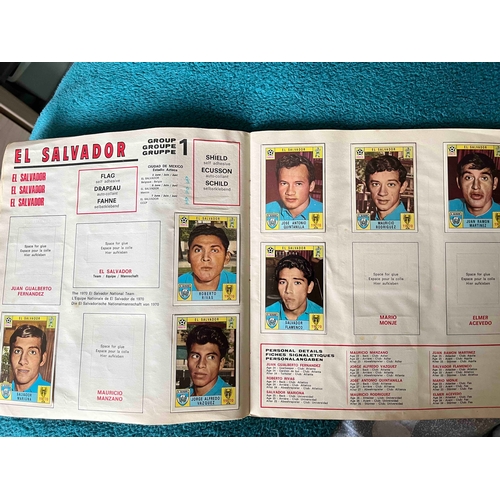 19 - 1970 Mexico World Cup Panini Album, Not complete but has 158 stuck in. Condition is one of the best ... 
