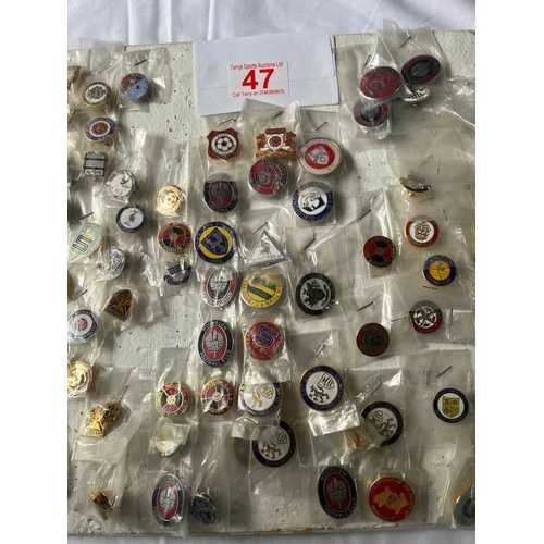 47 - Collection of 60 plus Non League badges. Some duplication. Liversedge, Newport, Gala Fairydean, Beac... 