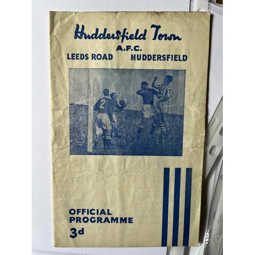 49 - 1954/55 Huddersfield v Manchester United, slightly grubby.