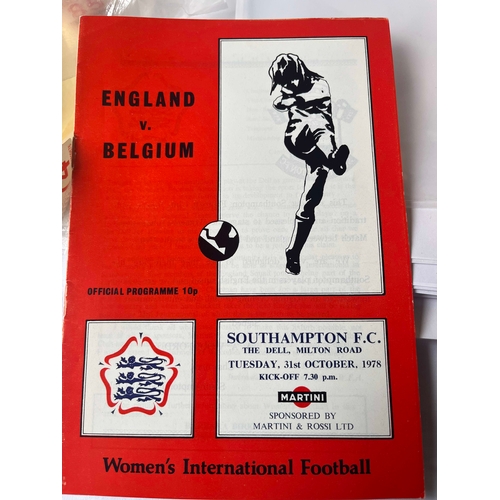 69 - Pack of 19 Womens Internationals and club programmes, Including The Pony Home International Champion... 