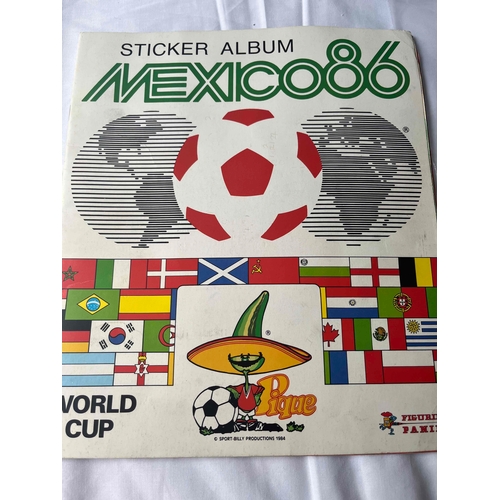 82 - Mexico 86 panini album, results written in and some creasing. Complete Good