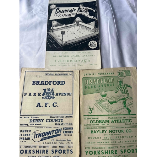 91 - 3 x Bradford Park Avenue, Derby 55/56, Oldham 57/58, Czechoslovakia 61/62.