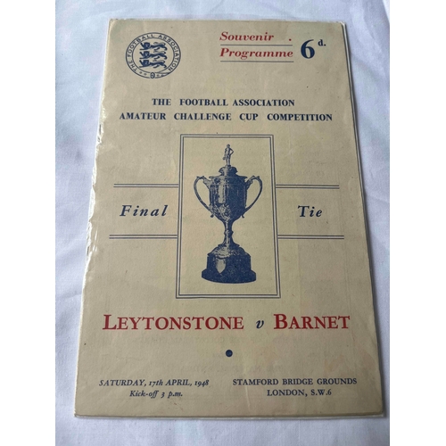 95 - 1948 FA Amateur Cup Final, At Stamford Bridge, Leytonstone v Barnet. Good