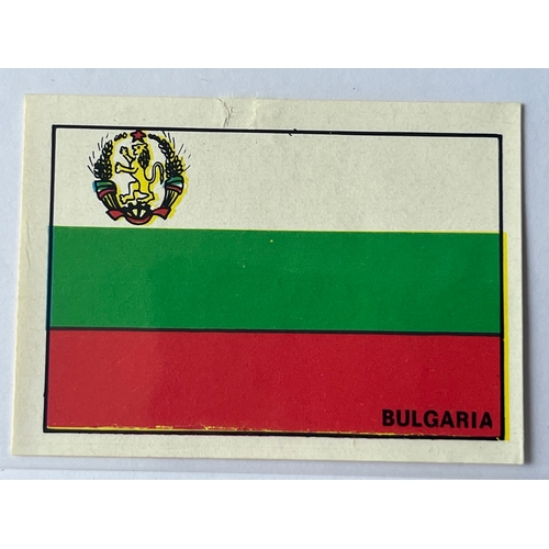 133 - Panini 1970 World Cup, Bulgaria Flag, fell from an album, not manually removed.