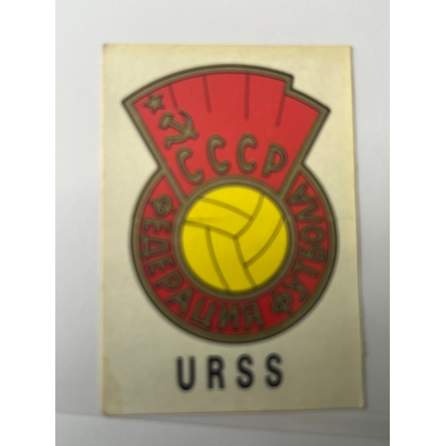 139 - Panini 1970 World Cup, USSR Emblem, fell from an album, not manually removed.