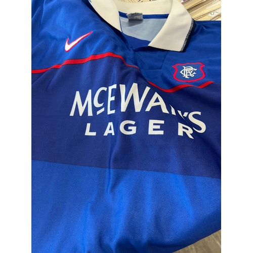 192 - Mladen Petric 97/8 Matchworn shirt, From the estate of Jimmy Bell ( Rangers kitman )