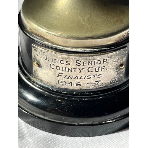 193 - 1946 Lincoln City, Finalist Trophy from the Lincs Senior County Cup final of 1946