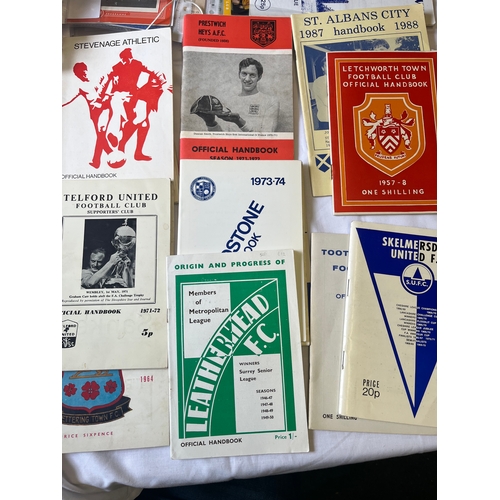 196 - 15 x Non League Handbooks, Leatherhead 1950/51, Letchworth Town 57/58, Kettering Town 63/64, Stevena... 