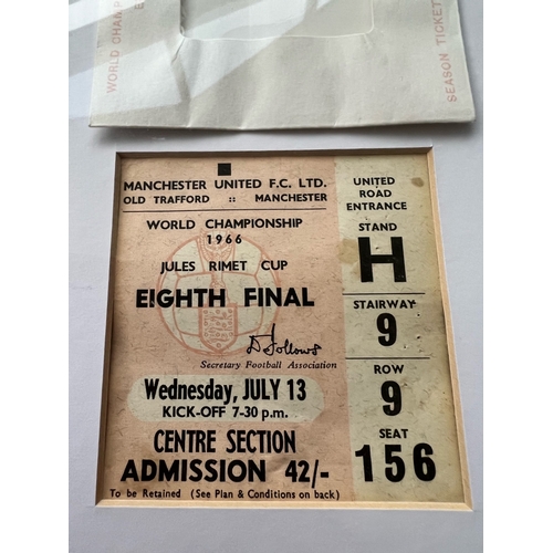 199 - Framed World Cup 66' Tickets and Pics item. Vendor went to all games and took some unique photos of ... 