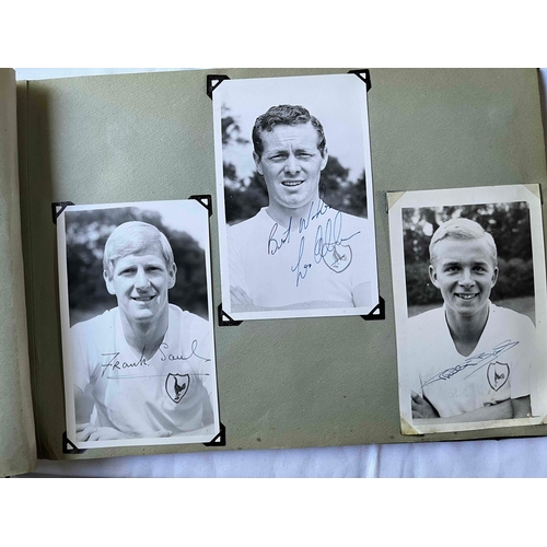 274 - Tottenham Hotspur signed photos from the 60's. Fantastic set of autographs set in a Photo album book... 