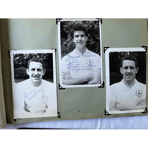 274 - Tottenham Hotspur signed photos from the 60's. Fantastic set of autographs set in a Photo album book... 