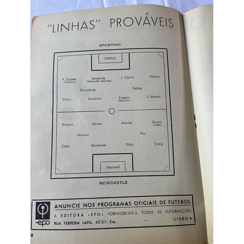 276 - 1968/69 Fairs Cup, Sporting Lisbon v Newcastle United, Good condition