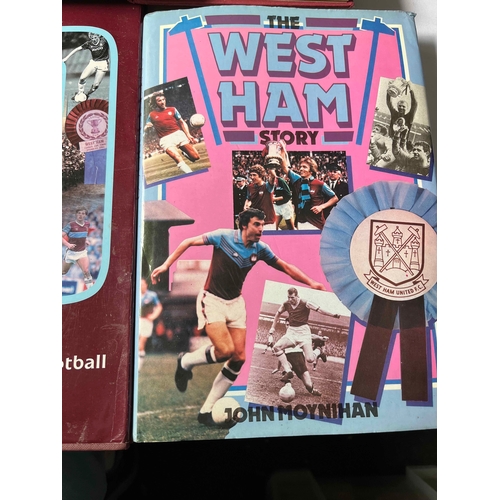 284 - 4 West Ham Books, The West Ham Story by John Moynihan, 1895-1995 Hammers 100 Years of Football, The ... 