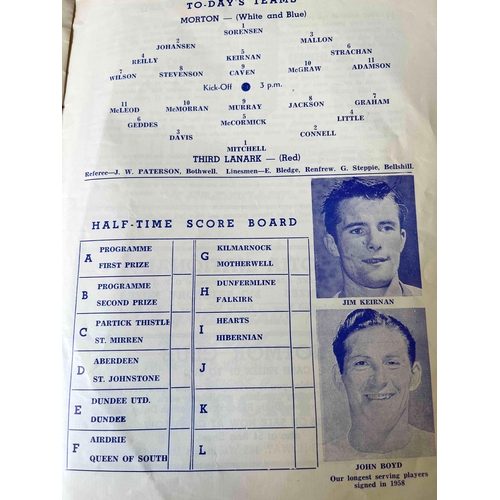 322 - 1963/64 Morton v Third Lanark, Summer Cup,