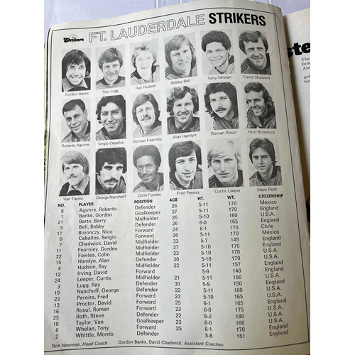 337 - 1977 NASL, Tampa Bay v Ft Launderdale, Loose centre pages. Torn from spine, small piece.