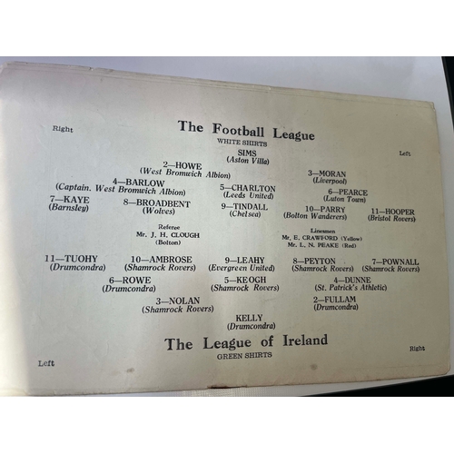 389 - 1957 at Elland road, The football League v The League of Ireland