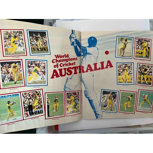 435 - Scanlens Cricket Album, 28 Page Sticker album from Australia. Complete