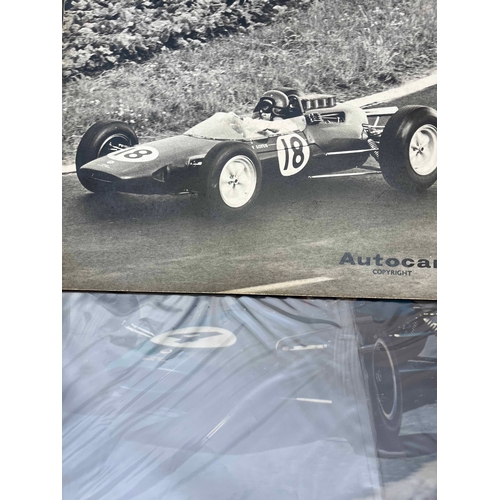 376 - Box of mostly Jim Clark plus other memorabilia, Includes 1963 calendar, old newspapers photos and mu... 